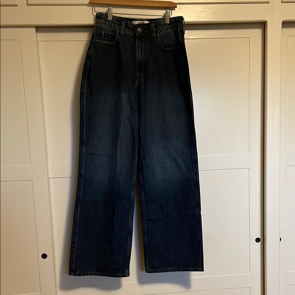 NWT Hollister Jeans curvy ultra high-rise baggy jeans sz 6 regular 28 dark wash